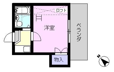 ミナミエステート(1K/2階)の間取り写真
