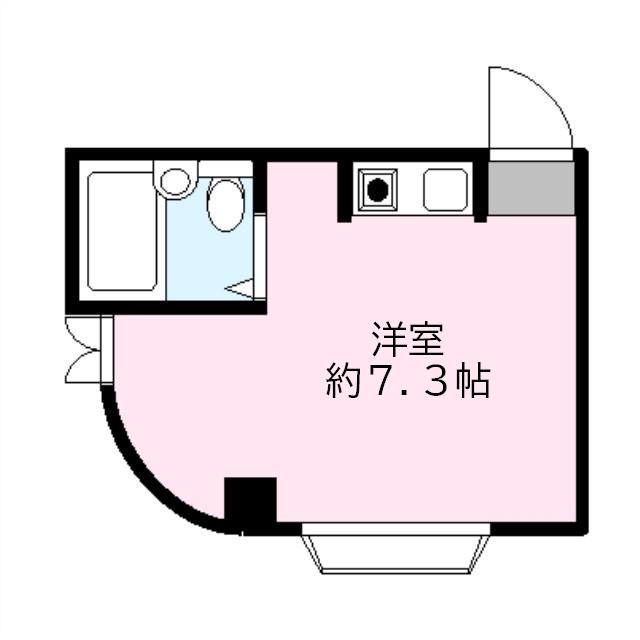 メゾンドみずほ(ワンルーム/3階)の間取り写真