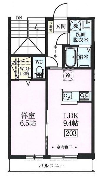 オルフローラ(1LDK/2階)の間取り写真