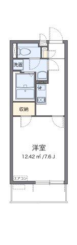 クレイノWILL堺(1K/3階)の間取り写真