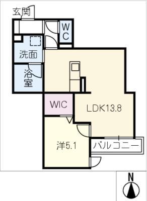 OTTAVO MIHIRO(1LDK/2階)の間取り写真