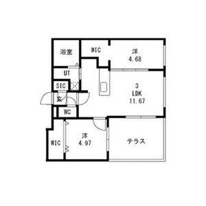 SOURIRE(2LDK/1階)の間取り写真