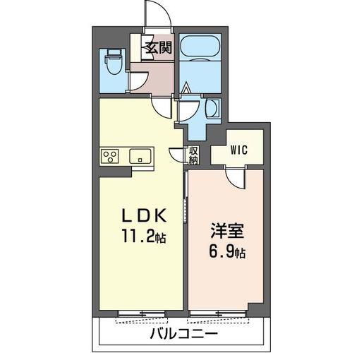 GRAN MERVEILLE藤沢(1LDK/3階)の間取り写真
