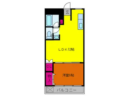 サァラ成増(1LDK/4階)の間取り写真