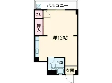 リバーサイド青戸(ワンルーム/3階)の間取り写真