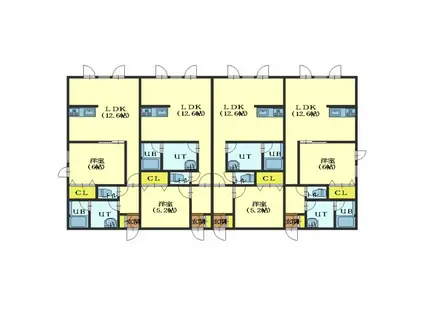 メゾン・ド・アトール時任(1LDK/1階)の間取り写真