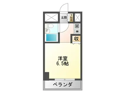 サバーブシティXIII(1K/2階)の間取り写真