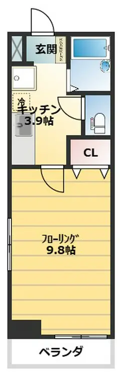 CBヒルズ 10階階 間取り