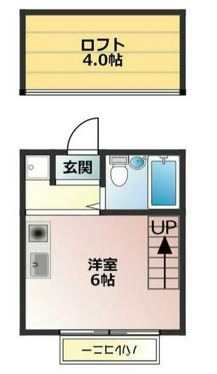 ダグラス中原 1階階 間取り