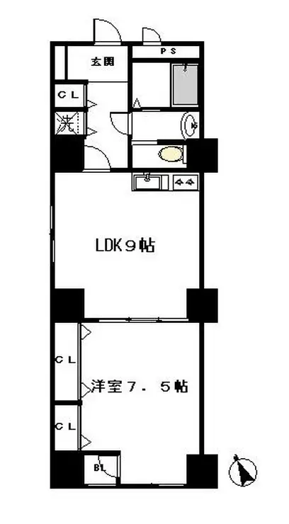 常盤松葵マンション 3階階 間取り