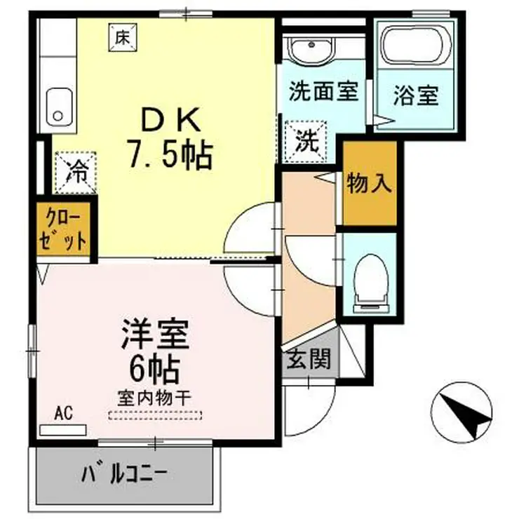 ビューコート 1階階 間取り