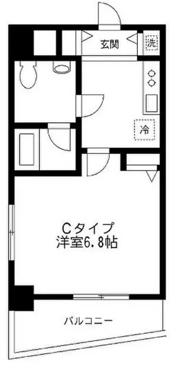 アヴァンセ戸越 8階階 間取り