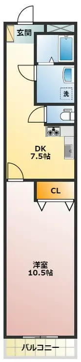 パラドール・ときわ5 3階階 間取り