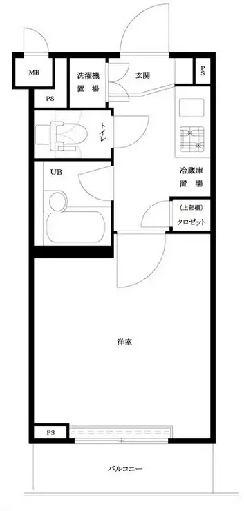 ルーブル大鳥居 1階階 間取り