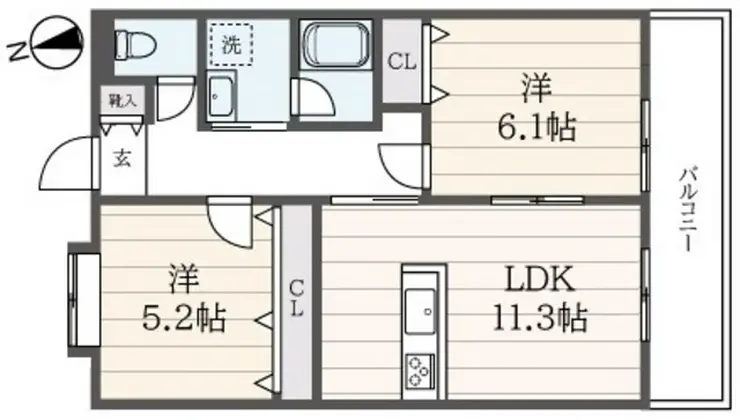 サンモール給田 2階階 間取り