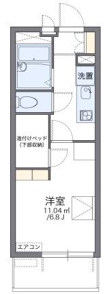 レオパレスエスペランザ(1K/4階)の間取り写真