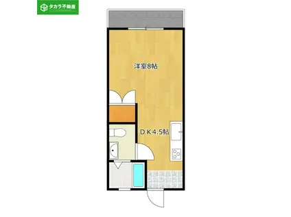 泉ハイツ(1DK/1階)の間取り写真