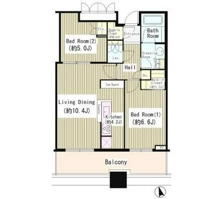パークタワー目黒 20階階 間取り