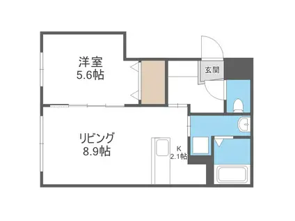 MARUYAMA RH HILLS(1LDK/3階)の間取り写真