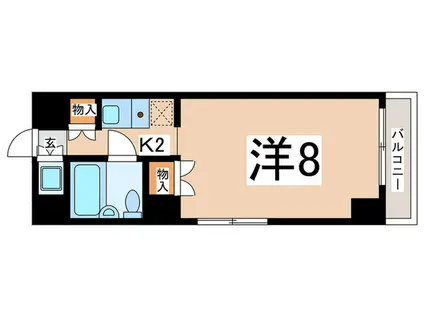 メゾンドフレール(1K/2階)の間取り写真