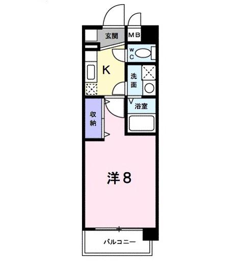 センチュリー武庫之荘(1K/1階)の間取り写真