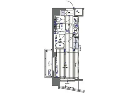メインステージ板橋本町(1K/2階)の間取り写真