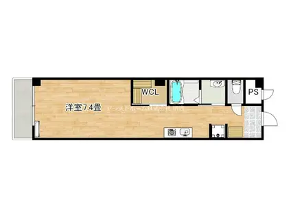 SEPTVILLAS(ワンルーム/1階)の間取り写真