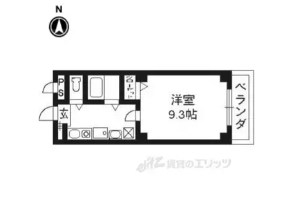 ホーユウコンフォルト西陣(1K/5階)の間取り写真