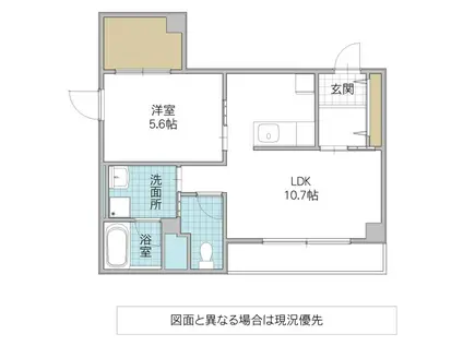 CENTRAL-Y(1LDK/4階)の間取り写真