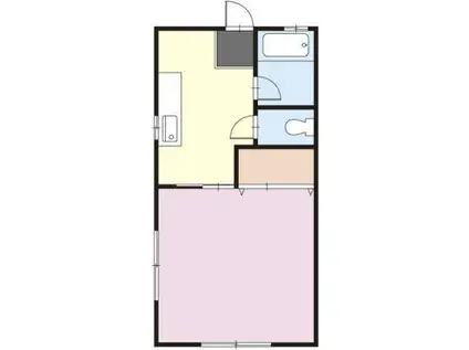 メゾンKASUGA(1K/2階)の間取り写真