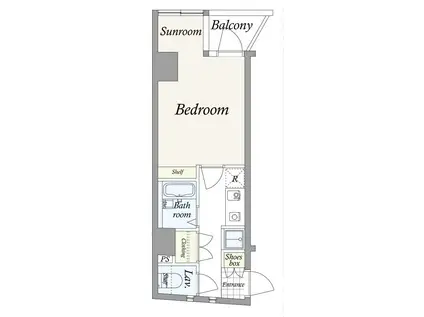 菱和パレス九段(1K/5階)の間取り写真