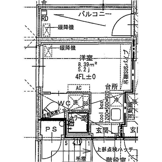 エマーレ練馬高野台(ワンルーム/4階)の間取り写真