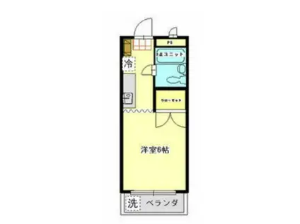 エルドラド(1K/4階)の間取り写真