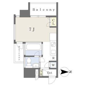 SK BUILDING6(ワンルーム/6階)の間取り写真