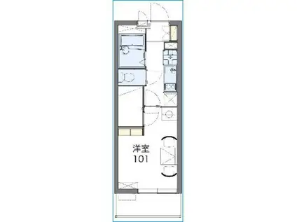 レオパレスアネックスリバティー(1K/3階)の間取り写真