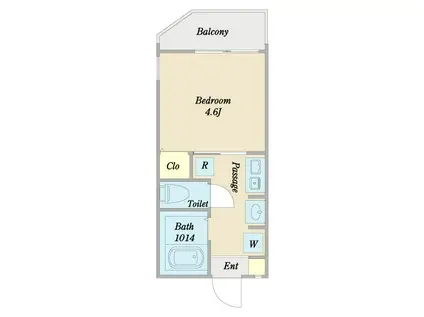 ハーモニーメゾン(1K/3階)の間取り写真