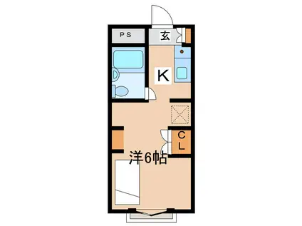 レクエルドやまな(1K/3階)の間取り写真