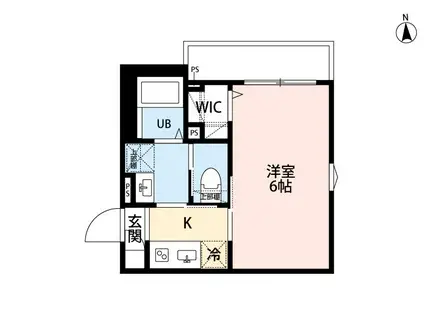 ROBOT HOME 平和島(1K/3階)の間取り写真