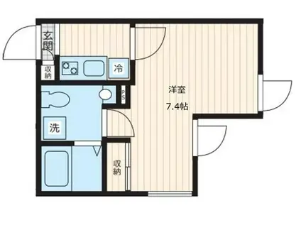 FULLEA椎名町(1K/2階)の間取り写真