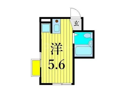 エスポワール町屋弐番館(ワンルーム/2階)の間取り写真