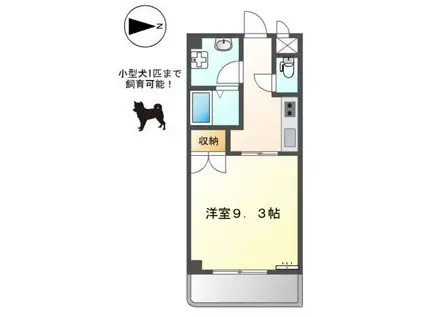 プレジール今福鶴見(1K/5階)の間取り写真