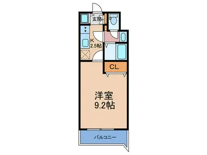 エルミタージュ梅田北(1K/4階)の間取り写真