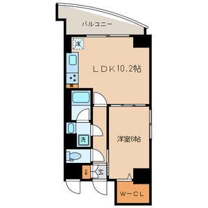 ヴァンテ四つ木(1LDK/2階)の間取り写真