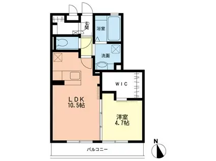 フレシール(1LDK/1階)の間取り写真