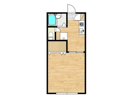 グランドメゾンN(1K/1階)の間取り写真