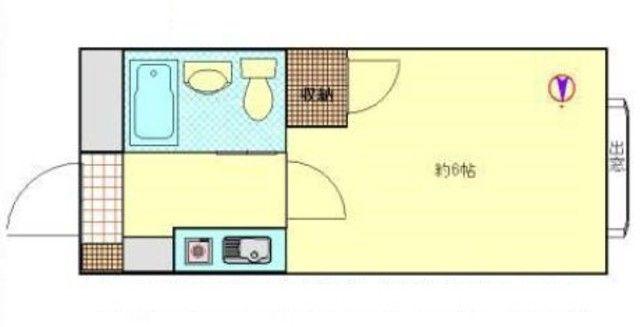 エーデルハイム豪徳寺(1K/3階)の間取り写真