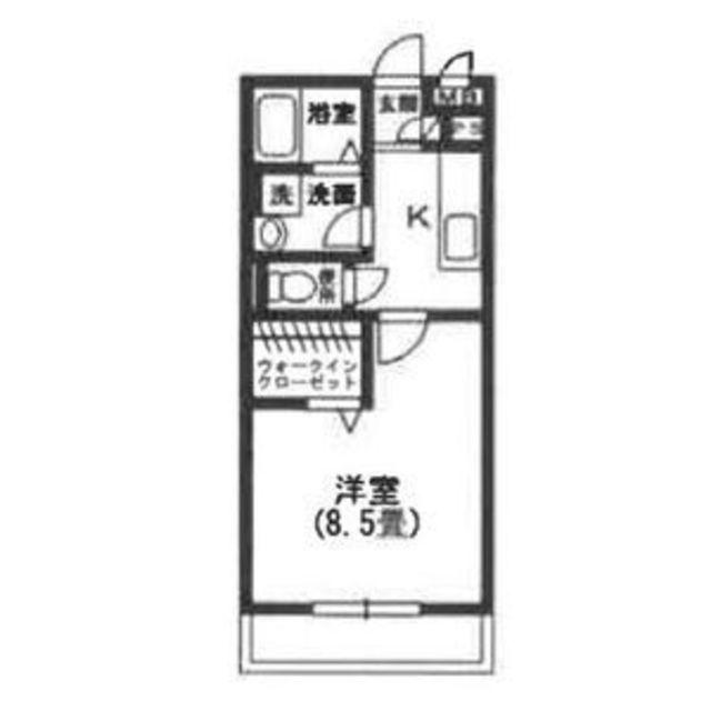 WISTERIA PLACE(1K/1階)の間取り写真