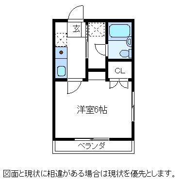 ハイムセキヤ(1K/2階)の間取り写真