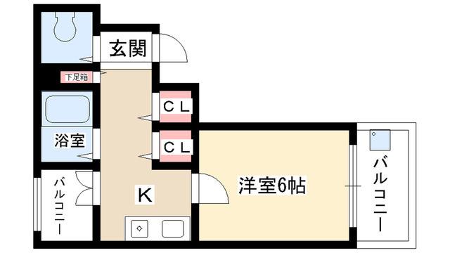ARK HOUSE(ワンルーム/5階)の間取り写真