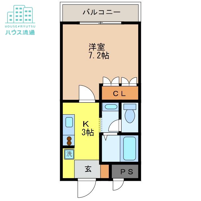ビューパレスSAKURA(1K/1階)の間取り写真